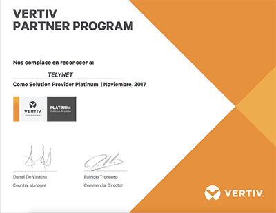 VERTIV-certificado-para-TELYNET